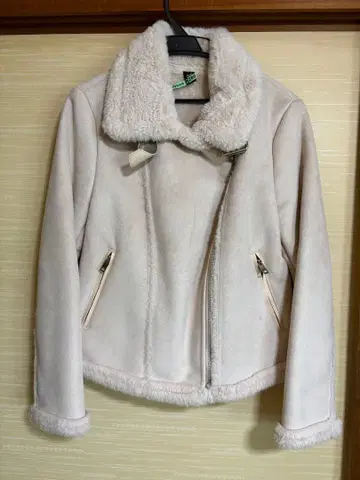 [ 한국 패션 ] ZEN 여성용 무스탕 라이더 자켓