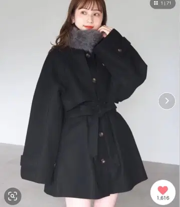 tiptop 퍼 티펫 미들 기장 트렌치코트