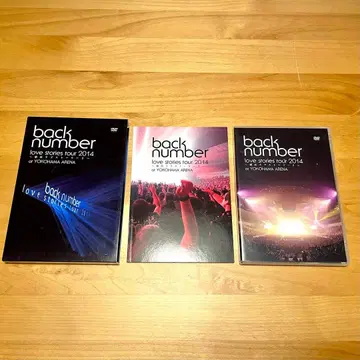 초회 한정판 back number love stories tour DVD
