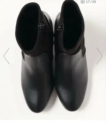 BEAMS HEART 블랙 부츠 힐 8cm