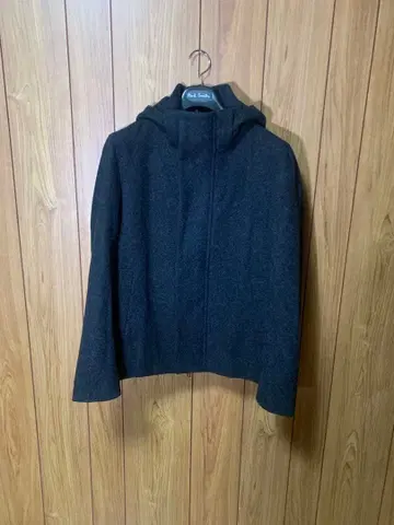 [ 미사용 ] CK CALVIN KLEIN 후드 부착 코트 네이비 36