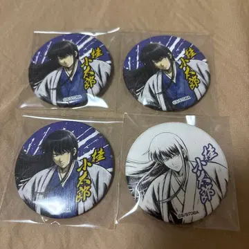 은혼 수공묵수 와시 캔뱃지 카츠라 4종 세트