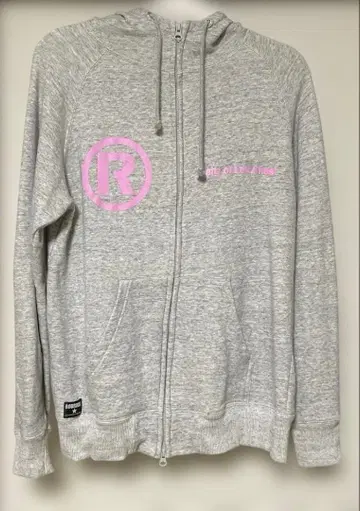 RODROCK 그레이 풀 지퍼 후드티