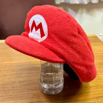 마리오 플리스 캡 빨간색