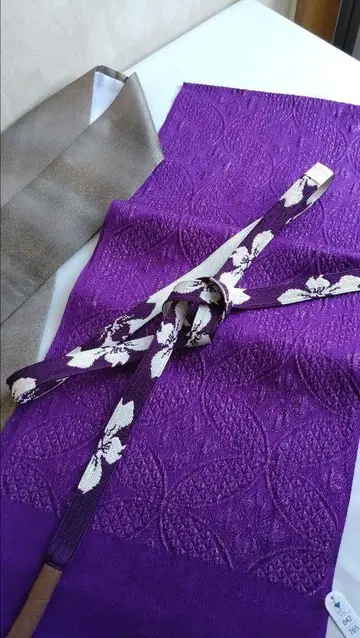 새상품 순수 실크 허리띠 오비 장식 천 다테에리 3종 세트