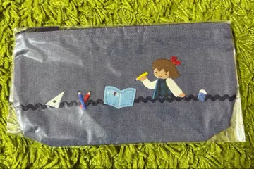 [ 완판템 ] 파미리아 데님 펜 케이스 네이비 귀여운 펜 파우치 필통