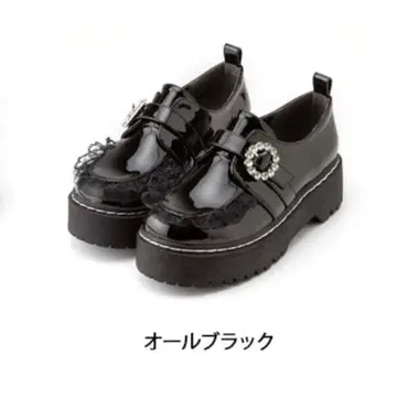 DEARMYL VE 로퍼 통굽 지뢰계 양산형 블랙 프릴