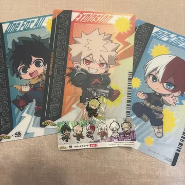 나의 히어로 아카데미아 러버 스트랩 클리어 파일 세트