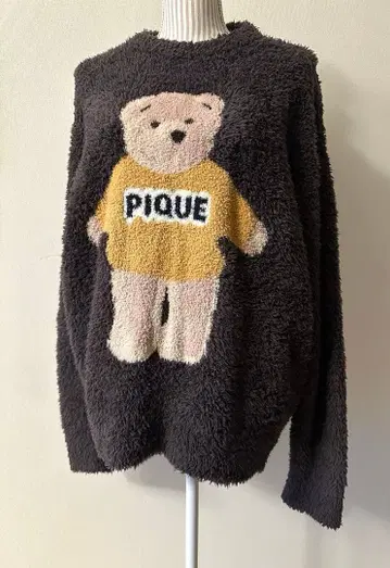 젤라또피케옴 홀리데이 곰 풀오버 브라운 M