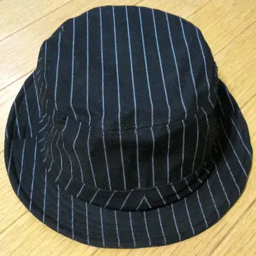 버킷햇 블랙 프리 사이즈 스트라이프 모양 기억