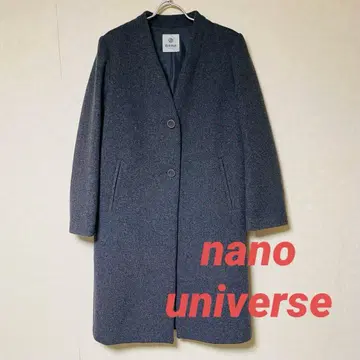 [ 새상품급 ] 나노 유니버스 노카라 롱 코트 그레이