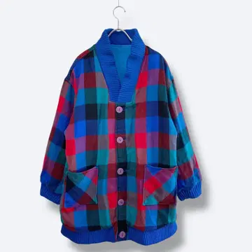 3점 10,000엔 빈티지 구제 의류 도매 레트로 80s 리버서블 블루종