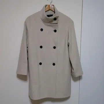 SHIPScolors 스탠드 카라 미들 기장 코트