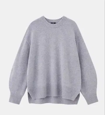 PLST 엑스트라 파인 메리노 미들 게이지 울 크루넥 스웨터