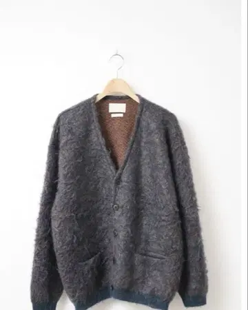 YOKE 4color Mix Jacquard Mohair Cardigan