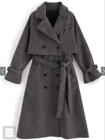 GRL 멀티 Way 페이크 울 코트 [Kz161] 차콜 S