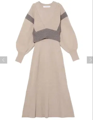 반값 이하 새상품 베스트 레이어드 니트 원피스 LAGUNAMOON