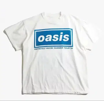 미사용 새상품 [ oasis 반팔 T셔츠 ] 화이트 M 사이즈