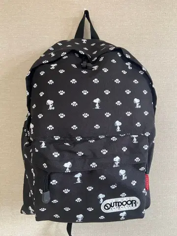 OUTDOOR PRODUCTS 스누피 패턴 백팩 블랙