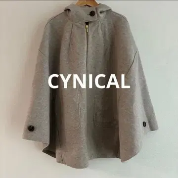 CYNICAL 후드 부착 판초 아우터