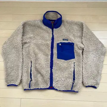 patagonia 플리스 자켓 S 베이지/블루