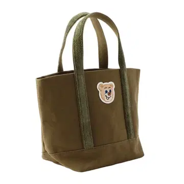 [ 미사용 새상품 ] LOVERARY 올드 테디 와펜 토트백 카키