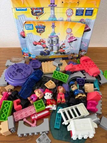 메가블록 퍼피 구조대 더 무비 회전하는 3층 라이벌 타워