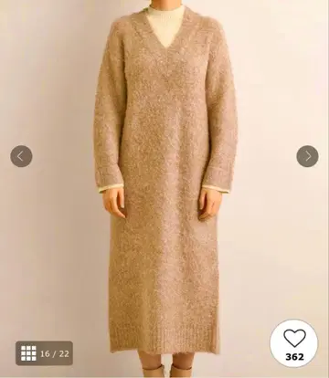 한 장으로 레이어드 코디 완성 부클레 니트 원피스