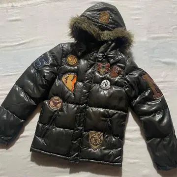 남성용 다운 자켓 아우터 M 어두운 그린 방한