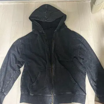 다크 그레이 풀 집업 후드티