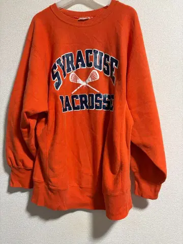 챔피온 리버스 위브 오렌지 USA제 트리코 태그 YALE OHIO