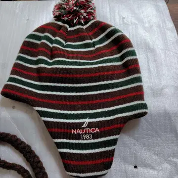 NAUTICA 니트 모자 폼폼 포함 1983 모델