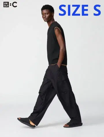 미사용 택 포함 UNIQLO C 유니클로 씨 와이드 핏 카고 팬츠 S