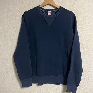 BARNS 반스 빈티지 가공 양V 맨투맨 L