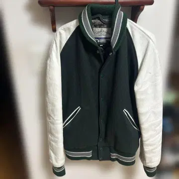 Catchball 바시티 자켓 다크 그린 38