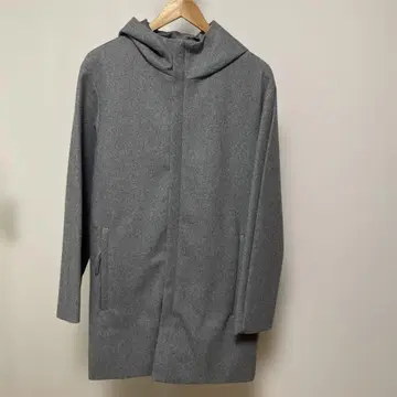 글로벌 워크 울 블렌드 후드 코트