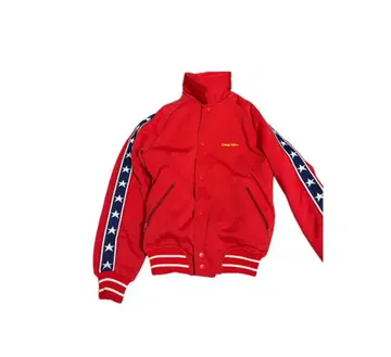 MIZUNO 빨간색 바시티 자켓 스타일 자켓