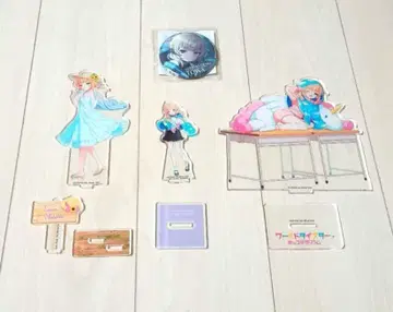 월드다이스 모토스 카나하 아크릴 스탠드 캔뱃지 4개 세트