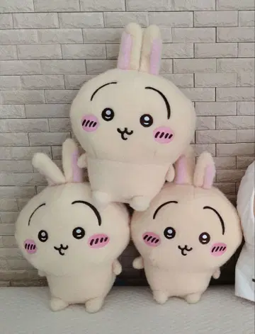 치이카와 (먼작귀) 시이푸와 봉제 인형 2 토끼 3체