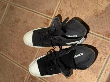 Converse 블랙 하이컷 스니커즈