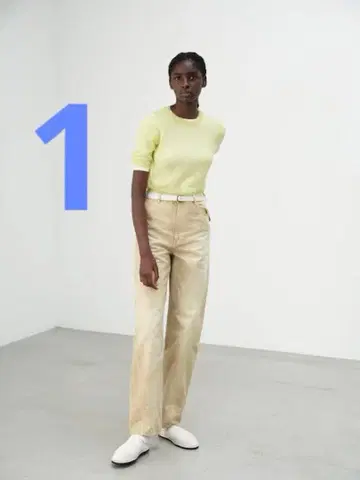 25SS AURALEE 코튼 덕 팬츠 1 라이트 베이지