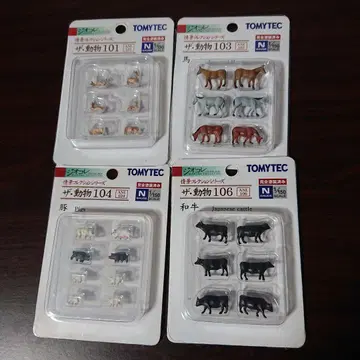 지오콜레 조경 컬렉션 시리즈 TOMYTEC 더 동물 4점 세트