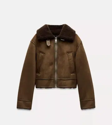 더블 페이스 자켓 브라운 L 사이즈