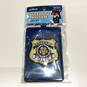주토피아 닉 경찰 배지 패스 케이스 경찰 수첩풍 패스 케이스