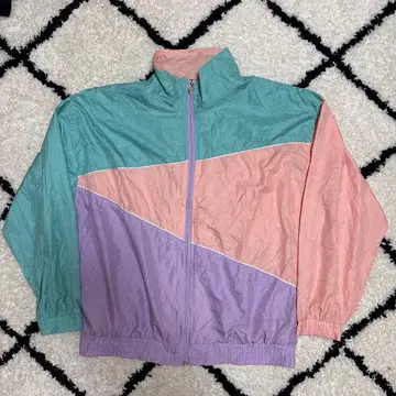 나일론 자켓 민트 그린 핑크 퍼플 L
