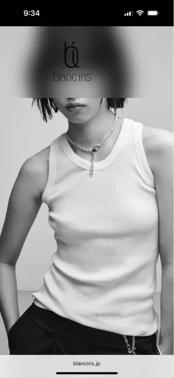 블랑 이리스 에스파스 실버 목걸이