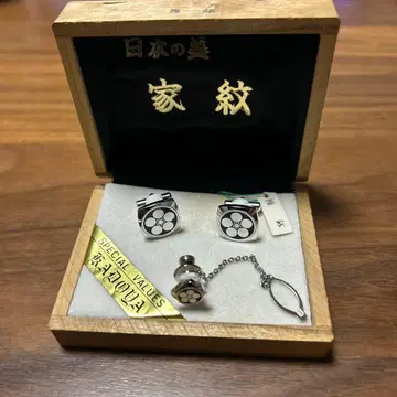 가몬(매화 팔) 커프스 & 타이 [미사용 새상품급]