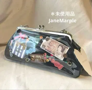 *미사용품 JaneMarple 아플리케 콜라주 숄더백