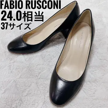 파비오 스코르니 펌프스 리얼 가죽 블랙 여성용 하이힐