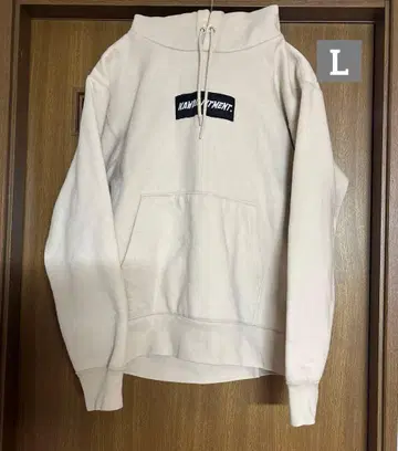 KAWAII FITMENT 후드티 베이지 무지 L 사이즈